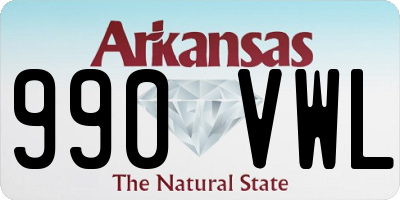 AR license plate 990VWL