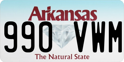 AR license plate 990VWM