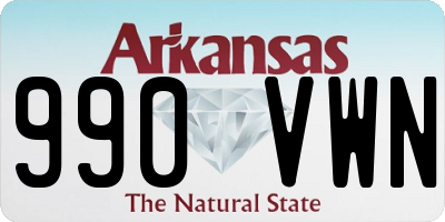 AR license plate 990VWN
