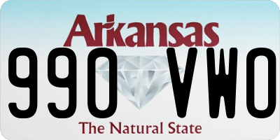 AR license plate 990VWO