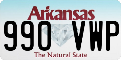AR license plate 990VWP