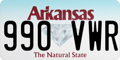 AR license plate 990VWR