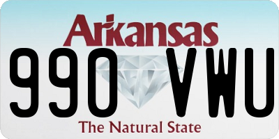 AR license plate 990VWU