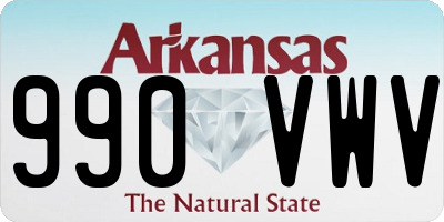 AR license plate 990VWV