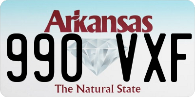 AR license plate 990VXF