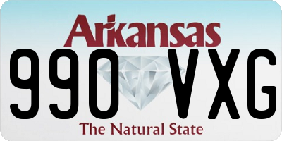 AR license plate 990VXG