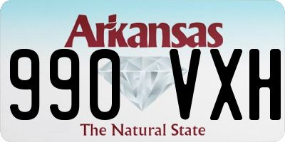 AR license plate 990VXH