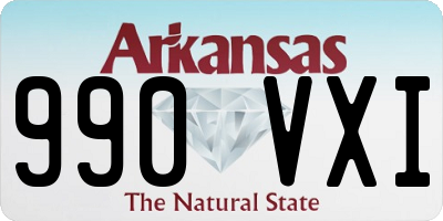 AR license plate 990VXI