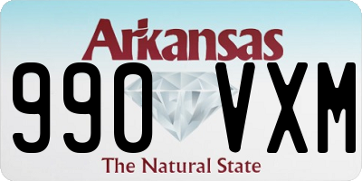 AR license plate 990VXM