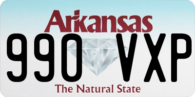 AR license plate 990VXP