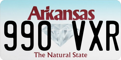 AR license plate 990VXR