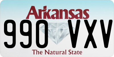AR license plate 990VXV