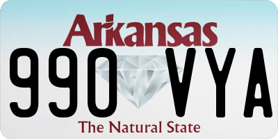 AR license plate 990VYA
