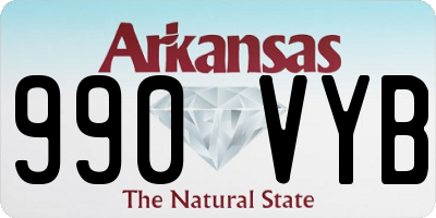 AR license plate 990VYB