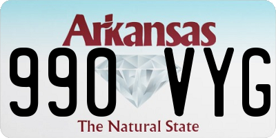 AR license plate 990VYG