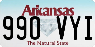 AR license plate 990VYI