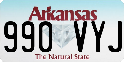 AR license plate 990VYJ