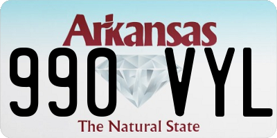 AR license plate 990VYL