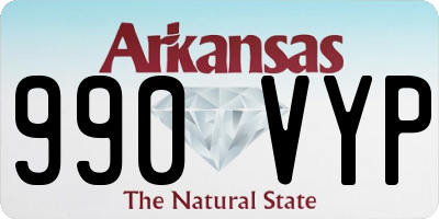 AR license plate 990VYP