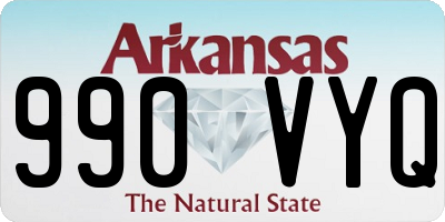 AR license plate 990VYQ