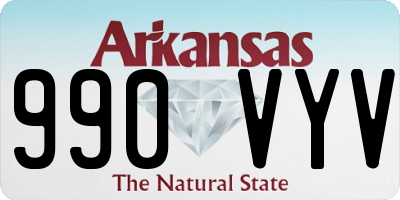 AR license plate 990VYV