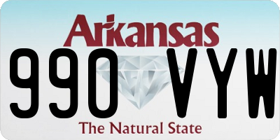 AR license plate 990VYW