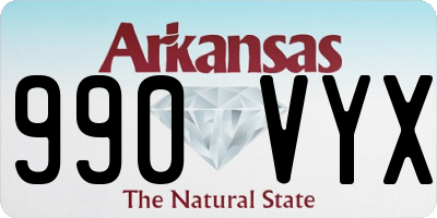 AR license plate 990VYX