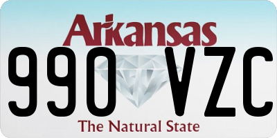 AR license plate 990VZC