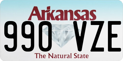 AR license plate 990VZE