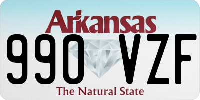 AR license plate 990VZF