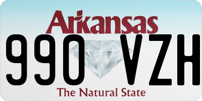 AR license plate 990VZH