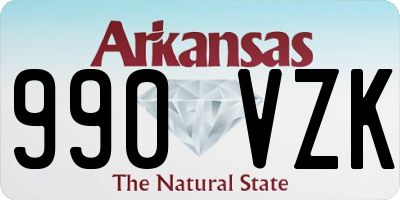 AR license plate 990VZK
