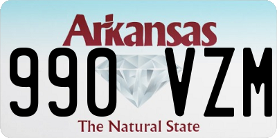 AR license plate 990VZM