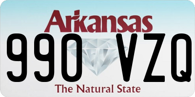 AR license plate 990VZQ