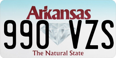 AR license plate 990VZS