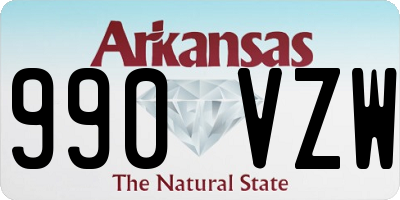 AR license plate 990VZW