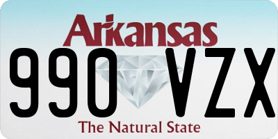 AR license plate 990VZX