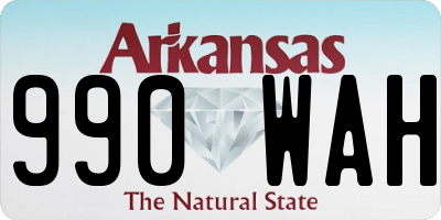 AR license plate 990WAH