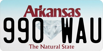 AR license plate 990WAU