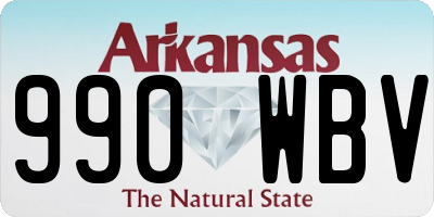 AR license plate 990WBV