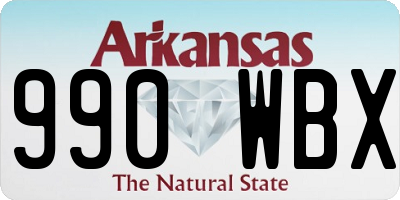 AR license plate 990WBX