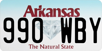 AR license plate 990WBY