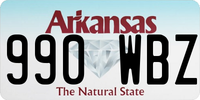 AR license plate 990WBZ