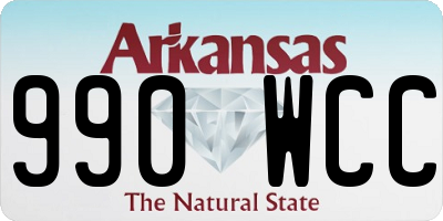 AR license plate 990WCC