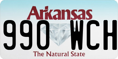 AR license plate 990WCH