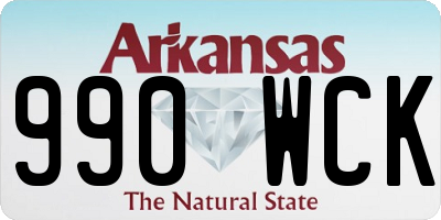 AR license plate 990WCK