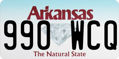 AR license plate 990WCQ