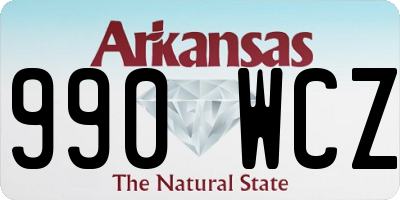 AR license plate 990WCZ