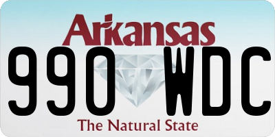 AR license plate 990WDC