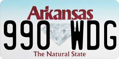 AR license plate 990WDG